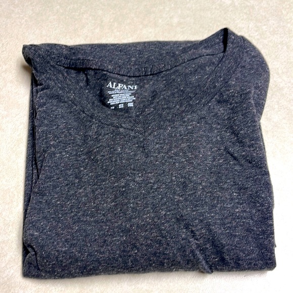 Men’s Alfani V-Neck T-Shirts Black and Blue Size XXL - Picture 7 of 7